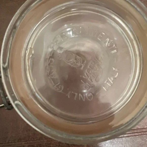 Vintage FIDENZA VITRARIA Per Alimenti Glass Canning Jar Made in‎ Italy Moonshine - Picture 2 of 6